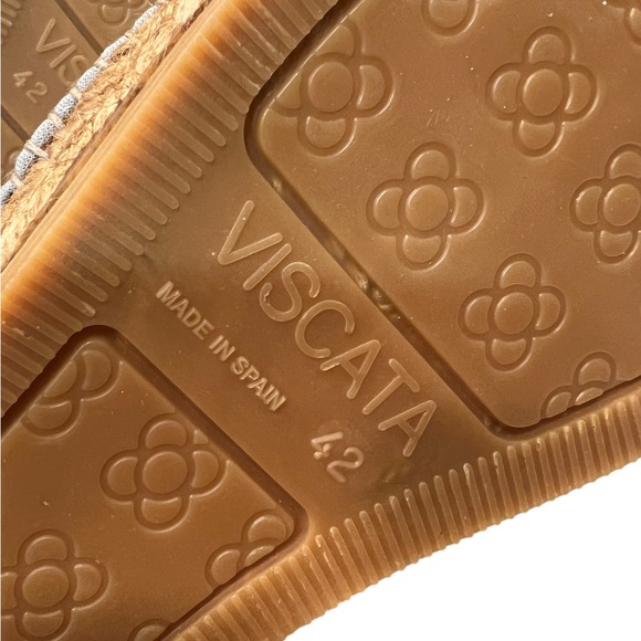 VISCATA Tan Slip-On Canvas Espradrilles NIB Size 42 Fits US 9.5 - Picture 12 of 16